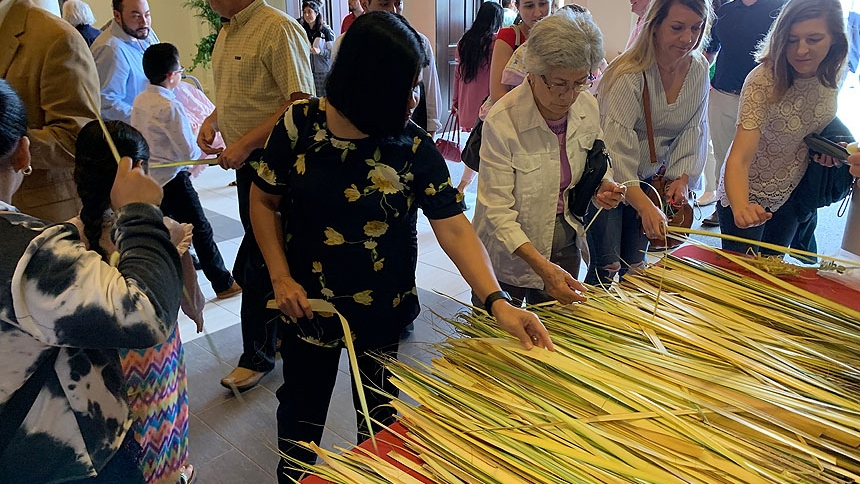 2019 Palm Sunday at Holy Name of Jesus Cathedral, Raleigh, NC