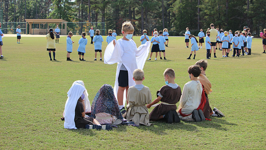 School celebrates feast day of its patron, Saint John Paul II