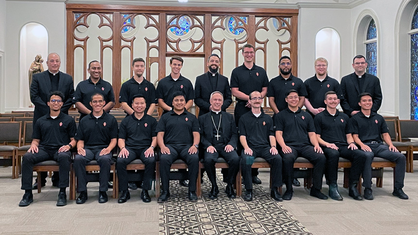 Seminarians close out summer, celebrate special Mass