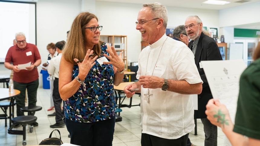 Cardinal Gibbons hosts celebration for parish council members