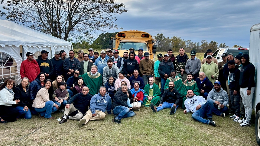 Bishop and cathedral team host Mass for farmworkers