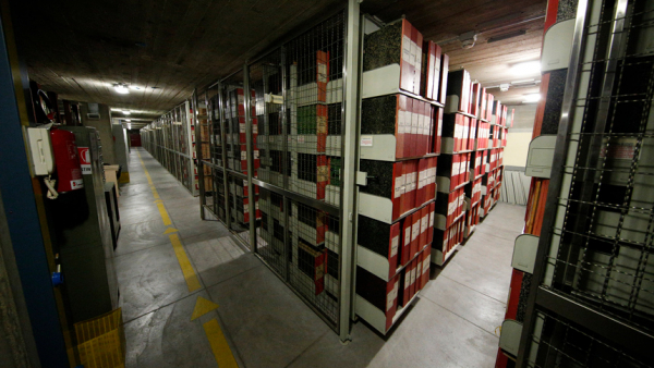 Materials from the pontificate of Pope Pius XII are pictured in the Vatican Apostolic Archives in this Feb. 27, 2020, file photo. The Vatican announced June 23 it will put online documentation detailing Jewish people's petitions for help to Pope Pius XII during World War II. (CNS photo/Paul Haring)